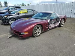 Salvage cars for sale at Portland, OR auction: 2003 Chevrolet Corvette