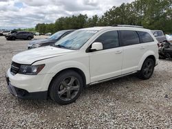 Salvage cars for sale from Copart Houston, TX: 2016 Dodge Journey Crossroad