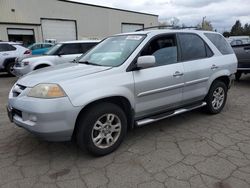 Salvage cars for sale from Copart Woodburn, OR: 2004 Acura MDX Touring