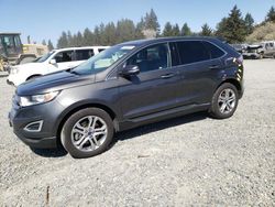 Salvage cars for sale at Graham, WA auction: 2015 Ford Edge Titanium