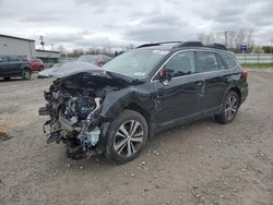 Salvage cars for sale at Leroy, NY auction: 2018 Subaru Outback 2.5I Limited