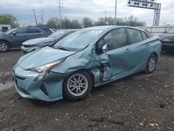 Salvage cars for sale at Columbus, OH auction: 2017 Toyota Prius