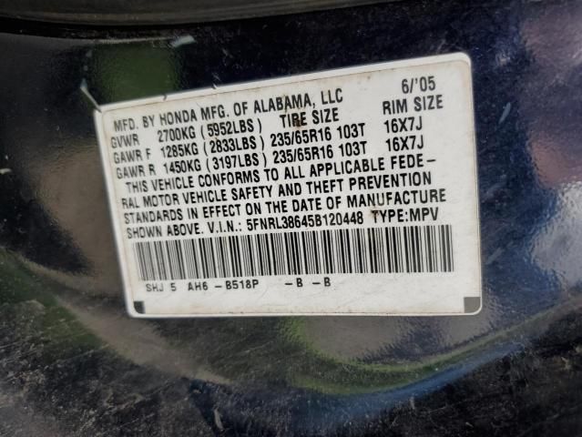 2005 Honda Odyssey EXL