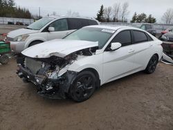 Salvage cars for sale at Bowmanville, ON auction: 2022 Hyundai Elantra Limited
