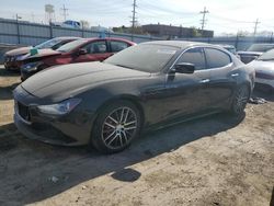 Salvage cars for sale at Dyer, IN auction: 2015 Maserati Ghibli S