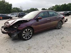 Vehiculos salvage en venta de Copart Ocala, FL: 2013 Honda Accord Sport