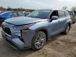 Salvage cars for sale at Baltimore, MD auction: 2022 Toyota Highlander Platinum