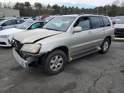 Salvage cars for sale from Copart Exeter, RI: 2002 Toyota Highlander Limited
