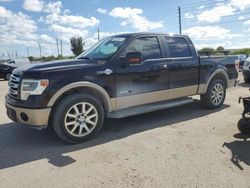 Salvage trucks for sale at Miami, FL auction: 2013 Ford F150 Supercrew