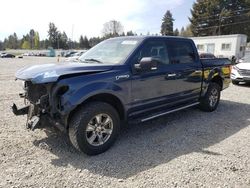 Salvage cars for sale at Graham, WA auction: 2016 Ford F150 Supercrew