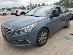 Salvage cars for sale at Houston, TX auction: 2017 Hyundai Sonata SE