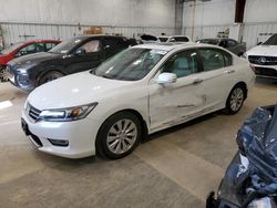 Salvage cars for sale at Milwaukee, WI auction: 2013 Honda Accord EXL