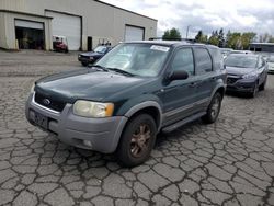 Salvage cars for sale at Woodburn, OR auction: 2002 Ford Escape XLT