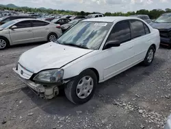 Salvage cars for sale from Copart Madisonville, TN: 2002 Honda Civic LX