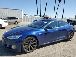 Salvage cars for sale at Van Nuys, CA auction: 2016 Tesla Model S