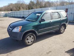 Salvage cars for sale at Assonet, MA auction: 2002 Honda CR-V LX
