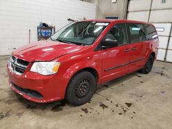 Salvage cars for sale from Copart Blaine, MN: 2013 Dodge Grand Caravan SE