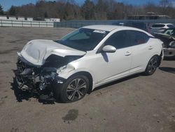Salvage cars for sale at Assonet, MA auction: 2020 Nissan Sentra SV