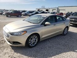 Salvage cars for sale from Copart Kansas City, KS: 2017 Ford Fusion SE