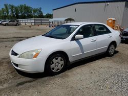 Salvage cars for sale at Spartanburg, SC auction: 2005 Honda Accord LX