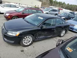 Salvage cars for sale at Exeter, RI auction: 2014 Volkswagen Passat S