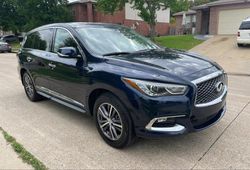 Salvage cars for sale from Copart Grand Prairie, TX: 2019 Infiniti QX60 Luxe