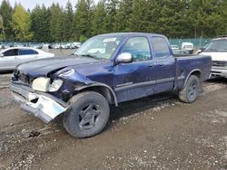 Salvage cars for sale at Graham, WA auction: 2002 Toyota Tundra Access Cab