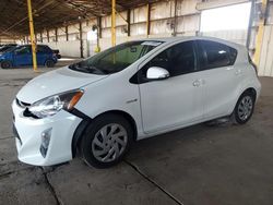 Salvage cars for sale from Copart Phoenix, AZ: 2015 Toyota Prius C