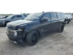 Salvage cars for sale at Houston, TX auction: 2023 Chevrolet Suburban K1500 High Country