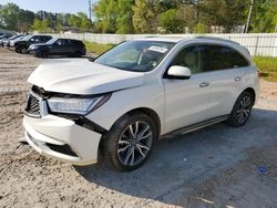 Salvage cars for sale from Copart Fairburn, GA: 2019 Acura MDX Advance