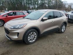 Salvage cars for sale at North Billerica, MA auction: 2021 Ford Escape SE