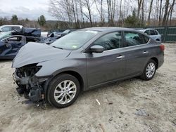 Salvage cars for sale from Copart Candia, NH: 2019 Nissan Sentra S