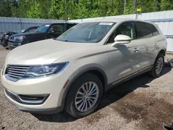 Salvage cars for sale at Harleyville, SC auction: 2016 Lincoln MKX Select