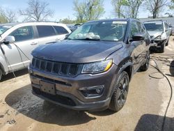 Salvage cars for sale at Bridgeton, MO auction: 2021 Jeep Compass Latitude