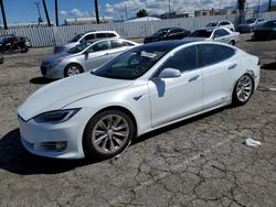 Salvage cars for sale at Van Nuys, CA auction: 2018 Tesla Model S