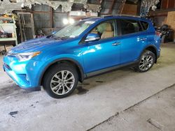 Salvage cars for sale from Copart Albany, NY: 2017 Toyota Rav4 HV Limited