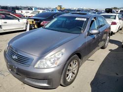 Salvage cars for sale at Martinez, CA auction: 2008 Infiniti G35