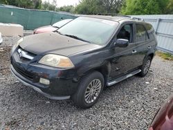 Salvage cars for sale at Riverview, FL auction: 2006 Acura MDX Touring
