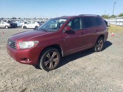 Salvage cars for sale from Copart Sacramento, CA: 2008 Toyota Highlander Sport