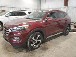 Salvage cars for sale at Milwaukee, WI auction: 2017 Hyundai Tucson Limited