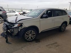 Salvage cars for sale at Dyer, IN auction: 2016 Mitsubishi Outlander SE