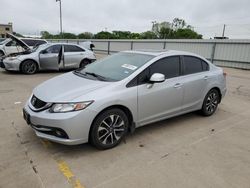 Salvage cars for sale from Copart Wilmer, TX: 2013 Honda Civic EXL