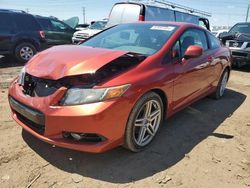 Salvage cars for sale from Copart Elgin, IL: 2012 Honda Civic SI