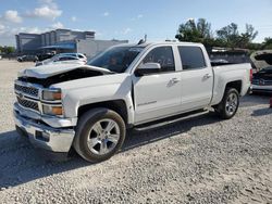 Salvage trucks for sale at Opa Locka, FL auction: 2015 Chevrolet Silverado C1500 LT