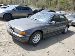 BMW 740 I Automatic salvage cars for sale: 2001 BMW 740 I Automatic