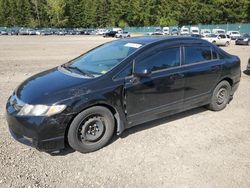 Salvage cars for sale from Copart Graham, WA: 2009 Honda Civic LX