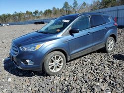 Salvage cars for sale from Copart Windham, ME: 2018 Ford Escape SE
