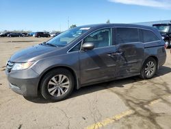 Salvage cars for sale at Woodhaven, MI auction: 2015 Honda Odyssey EXL