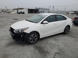 Salvage cars for sale from Copart Sun Valley, CA: 2020 KIA Forte FE
