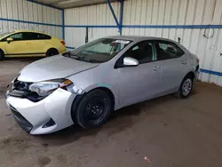 Salvage cars for sale at Colorado Springs, CO auction: 2018 Toyota Corolla L